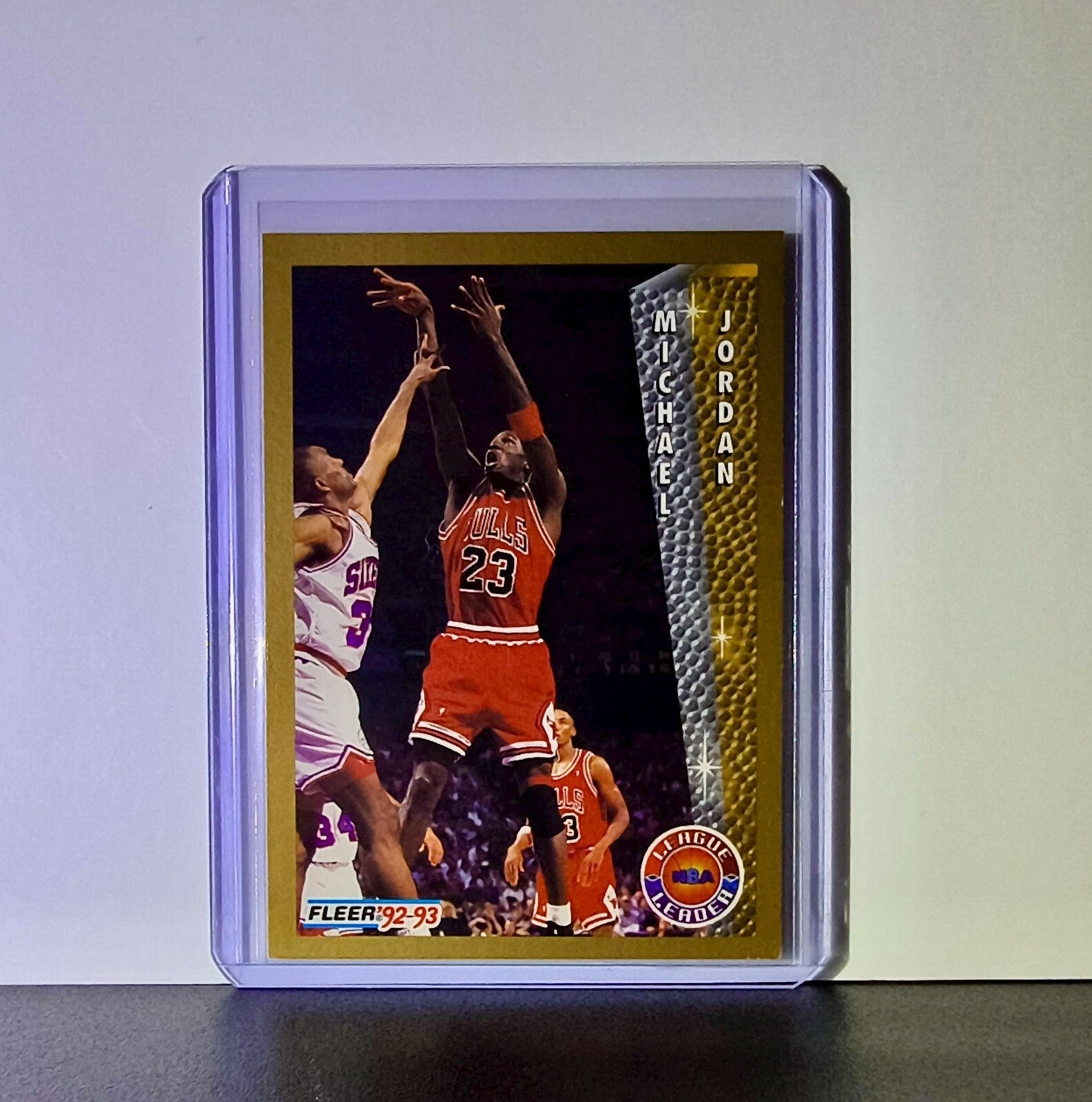 Michael Jordan 1992-93 Fleer League Leader #238 Basketball Card Chicago Bulls