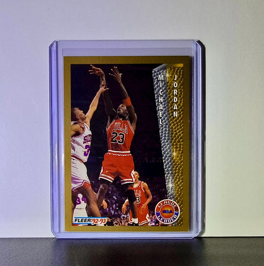 Michael Jordan 1992-93 Fleer League Leader #238 Basketball Card Chicago Bulls