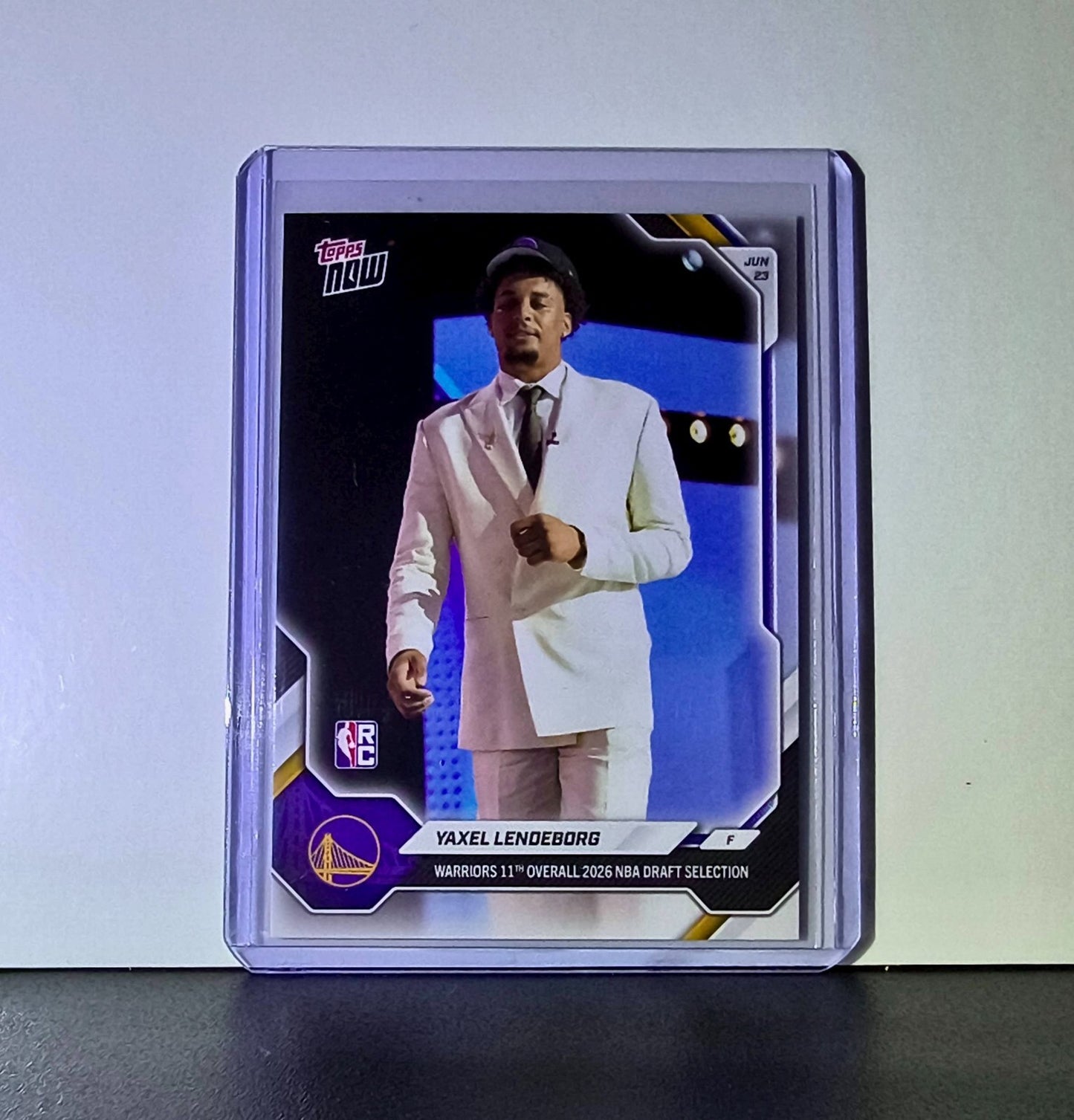 Yaxel Lendeborg Rookie 2026-27 Topps NBA Draft #YLEN Card Warriors