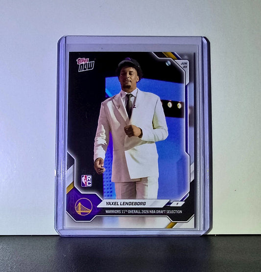 Yaxel Lendeborg Rookie 2026-27 Topps NBA Draft #YLEN Card Warriors