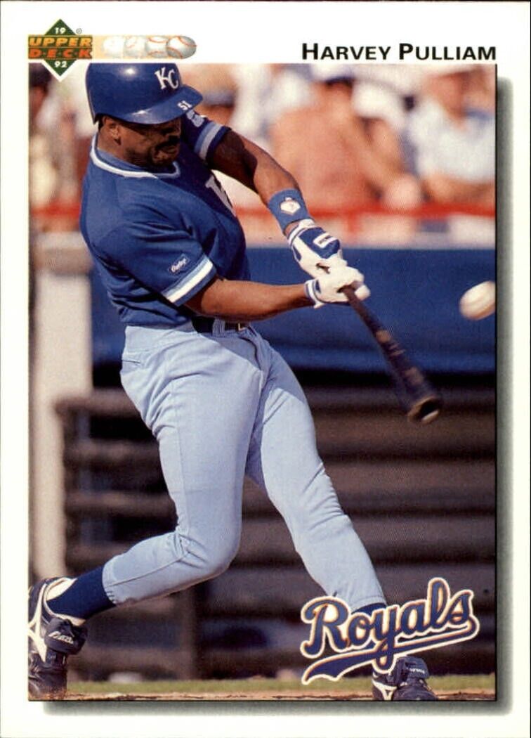 Harvey Pulliam 1992 Upper Deck MLB #457 Baseball Card Kansas City Royals