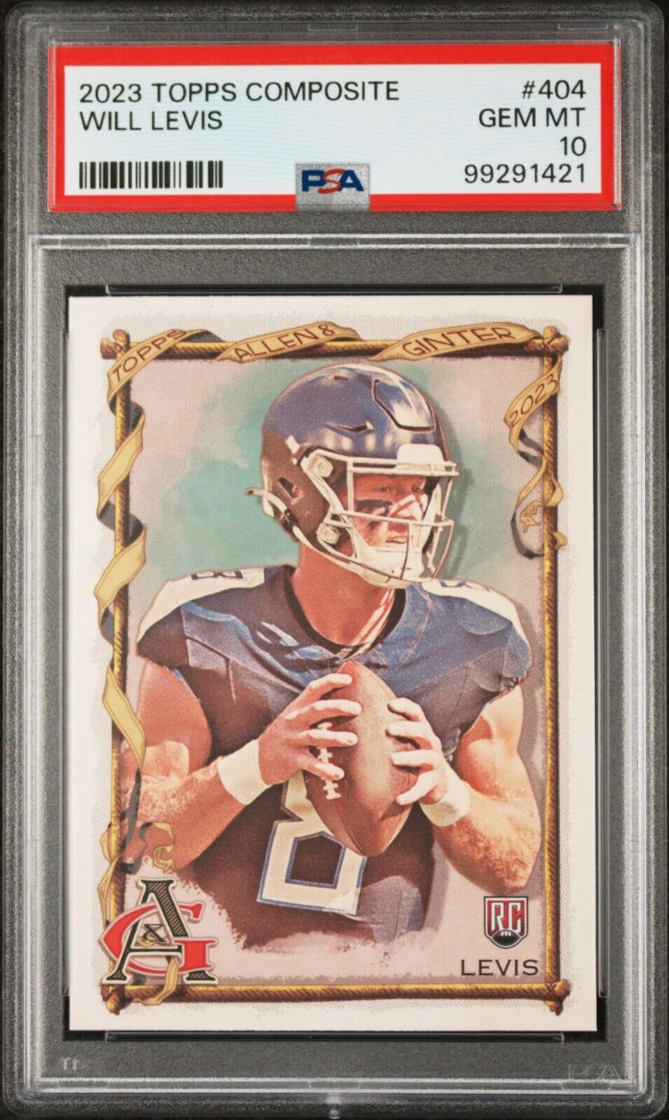 Will Levis 2023 Topps Allen & Ginter NFL #404 Rookie Football Card PSA 10 Gem