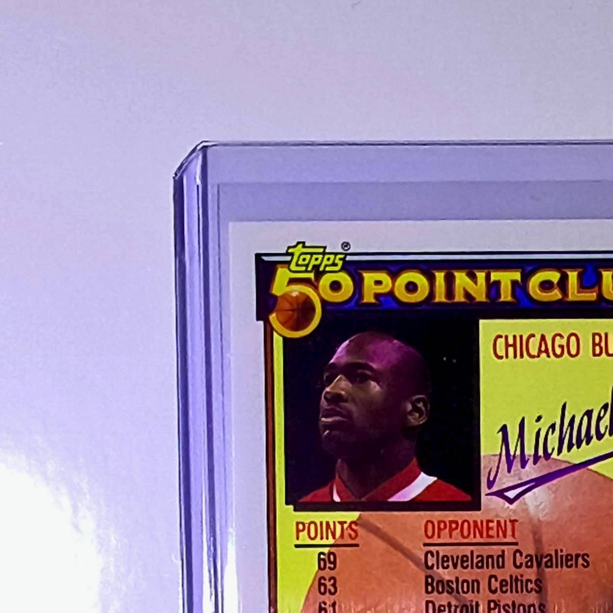 Michael Jordan 1992-93 Topps 50 Point Club #205 Basketball Card Chicago Bulls