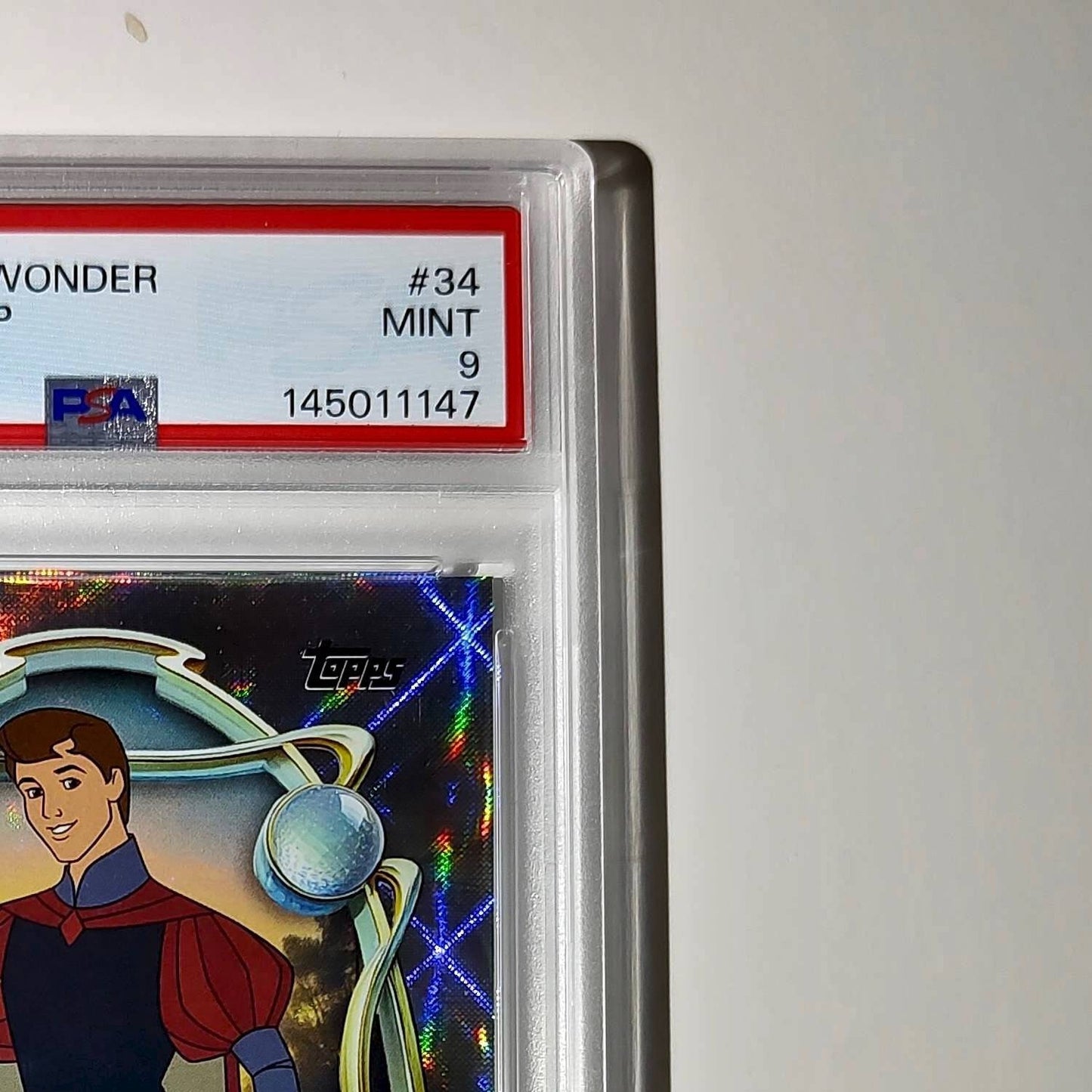 Prince Phillip 2025 Topps Disney #34 Winter Variant Card Sleeping Beauty PSA 9