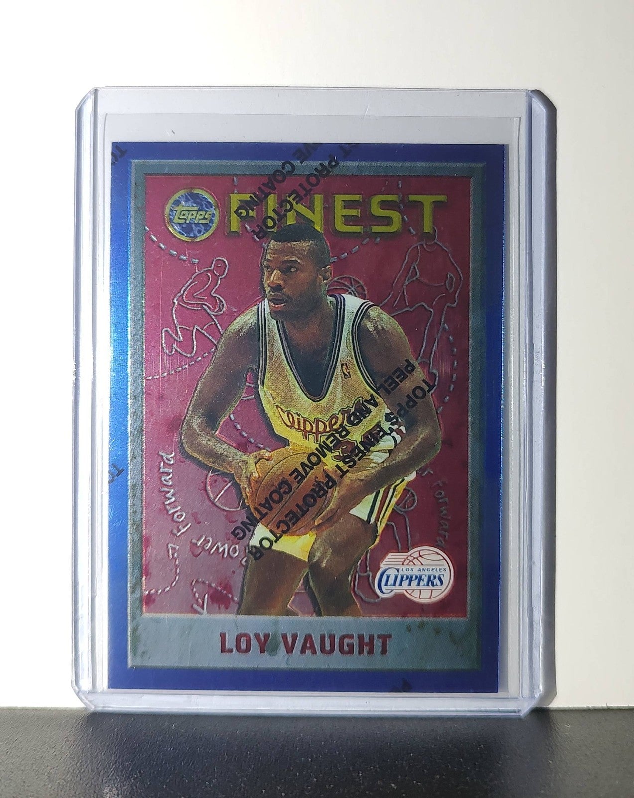 Loy Vaught 1995-96 Topps Finest NBA #204 Card Clippers