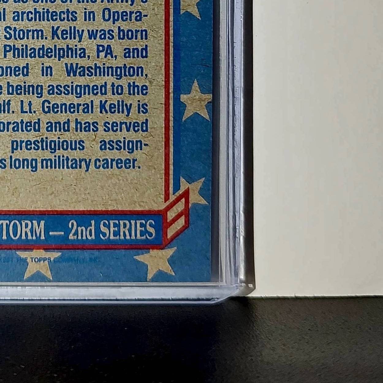 Lt. Gen. Thomas Kelly 1991 Topps Desert Storm #160 Card