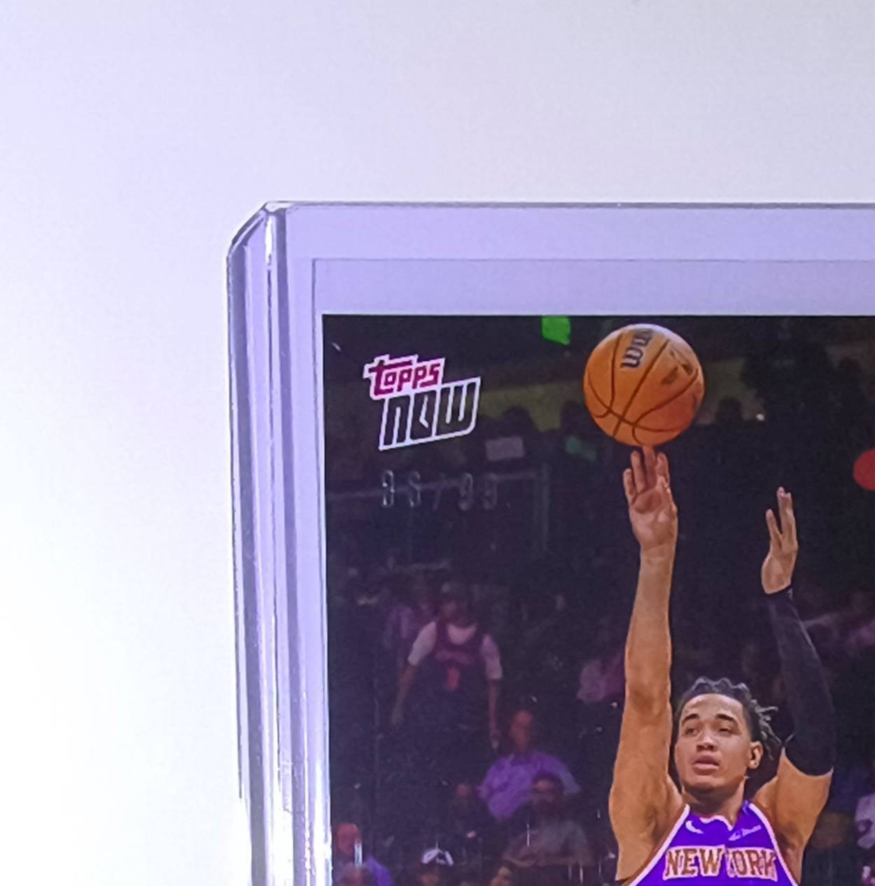 Pacome Dadiet 2026 Topps Now NBA Champions #C11 Green Foil 86/99 New York Knicks