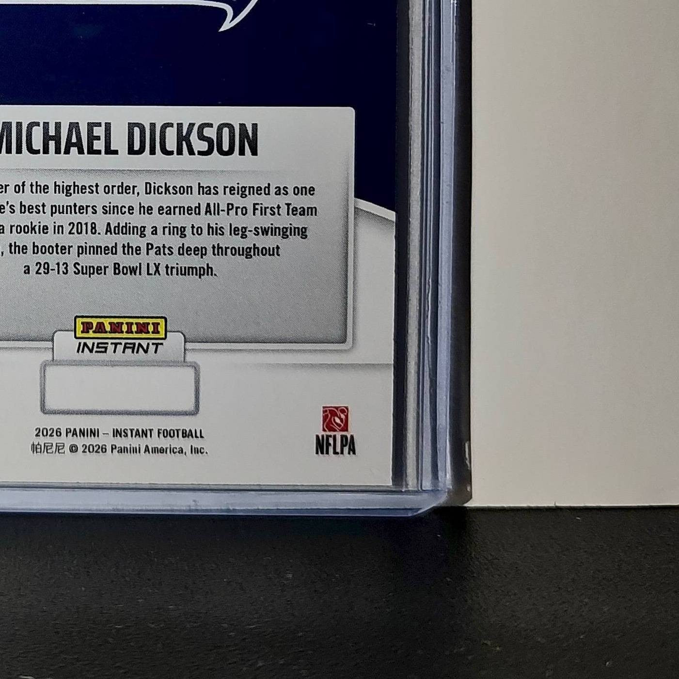 Michael Dickson 2026 Panini NFL Super Bowl LIX Champions #28 Seattle Seahawks
