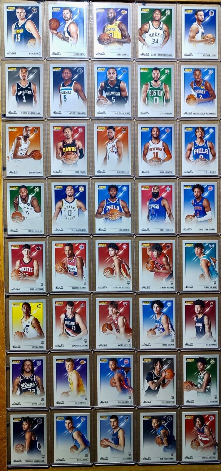 2024-25 Panini Instant NBA Studio Complete 40 Card Basketball Set 1/275