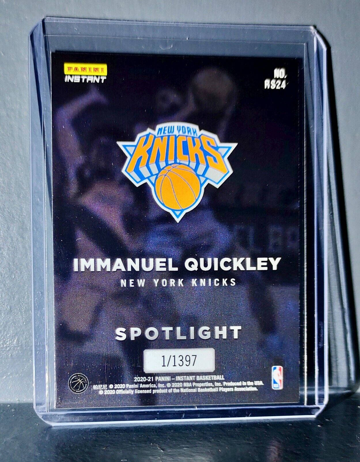 Immanuel Quickley Rookie Spotlight 2020-21 Panini NBA #24 Card 1 of 1397