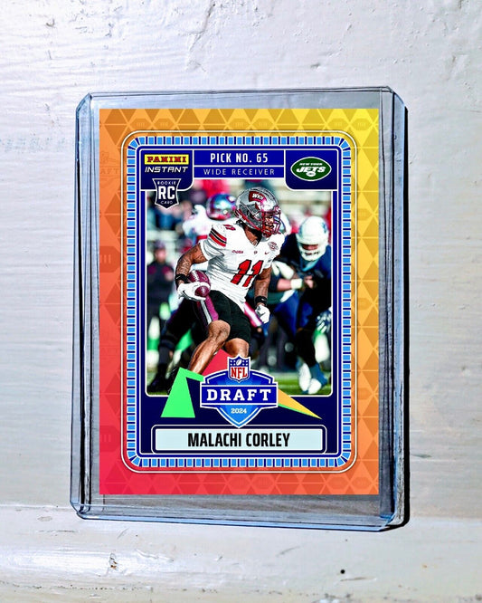 Malachi Corley 2024 Panini NFL #31 Draft Night Rookie Football Card 1 of 766