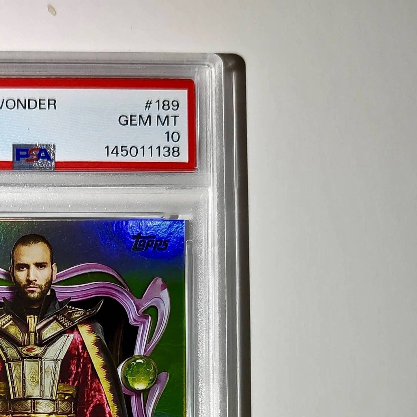 Jafar 2025 Topps Disney Wonder #189 Card Aladdin (2019) PSA 10