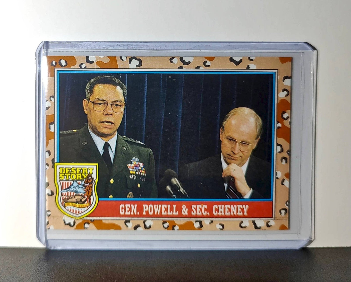 General Powell & Secretary Cheney 1991 Topps Desert Storm #158