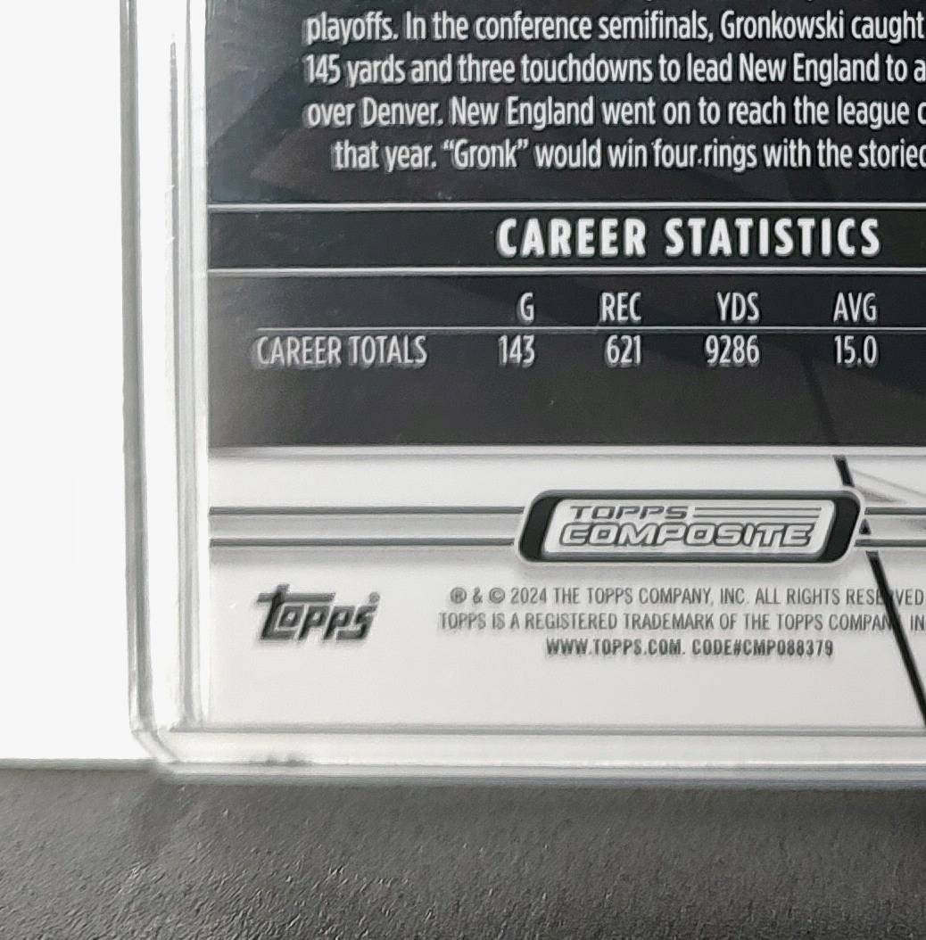 Rob Gronkowski 2023 Topps Finest NFL #213 Refractor Card New England Patriots