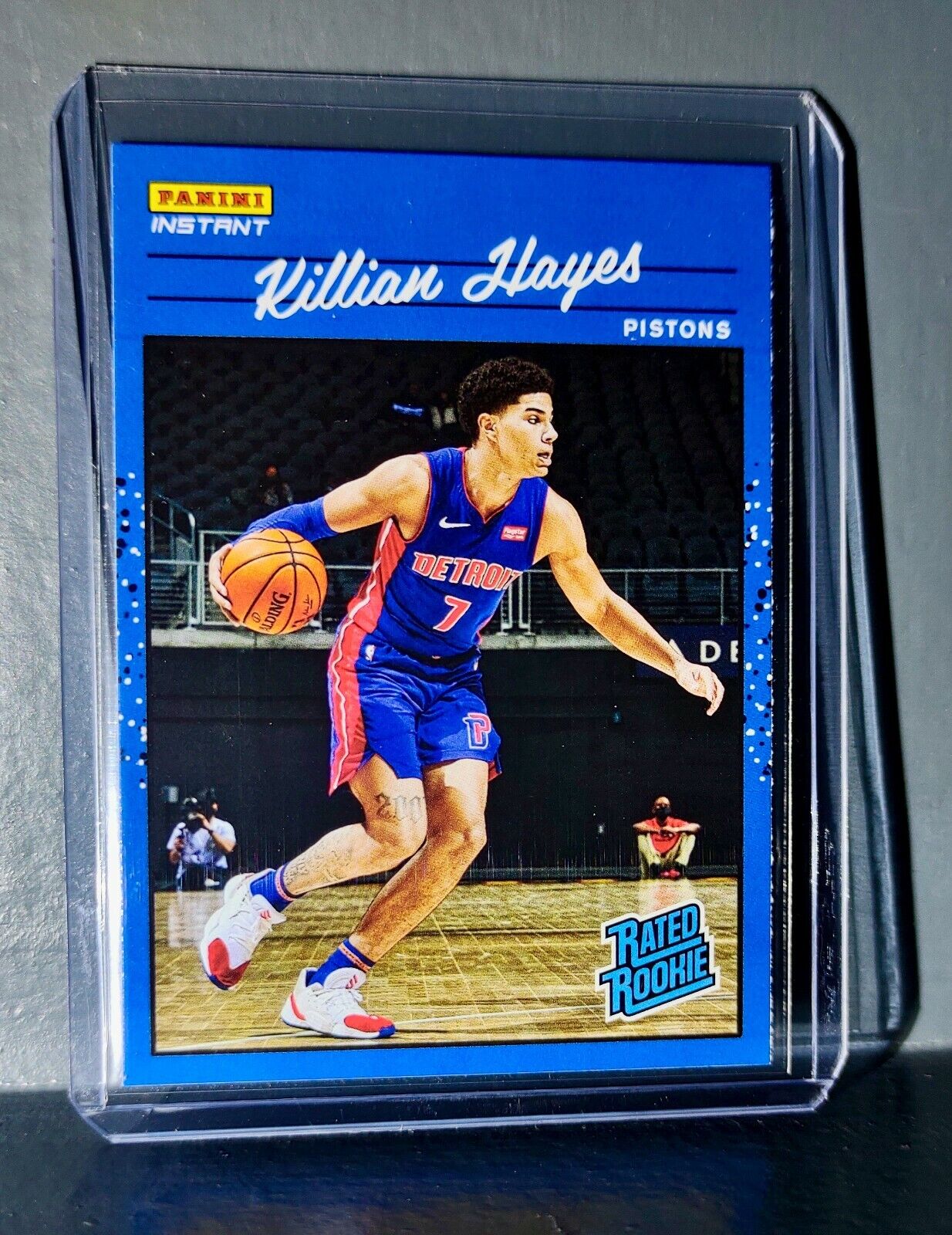 Killian Hayes 2020-2021 Panini NBA Instant #7 Rated Rookie Retro Card 1/3558