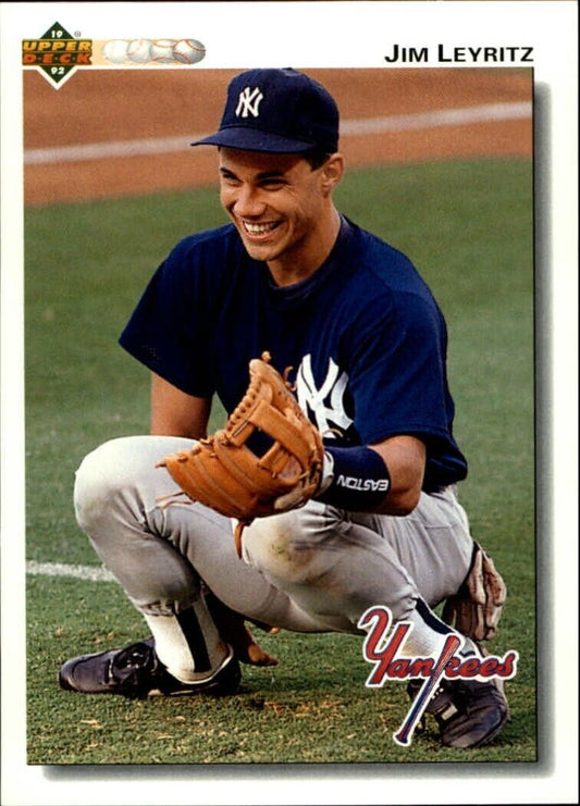 Jim Leyritz 1992 Upper Deck MLB #117 Baseball Card New York Yankees