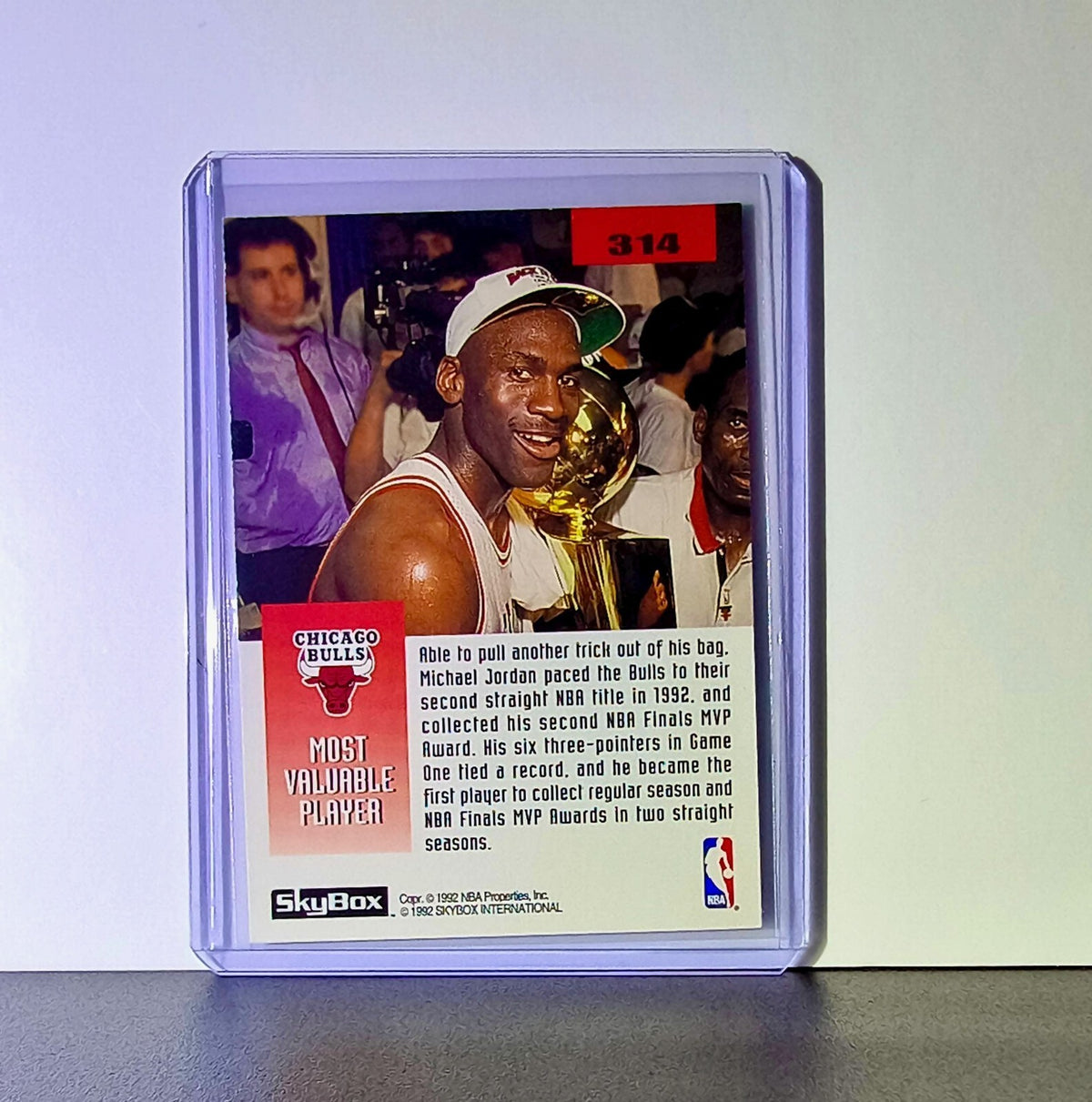 Michael Jordan 1992-93 Skybox The 1992 NBA Finals #314 Card Chicago Bulls