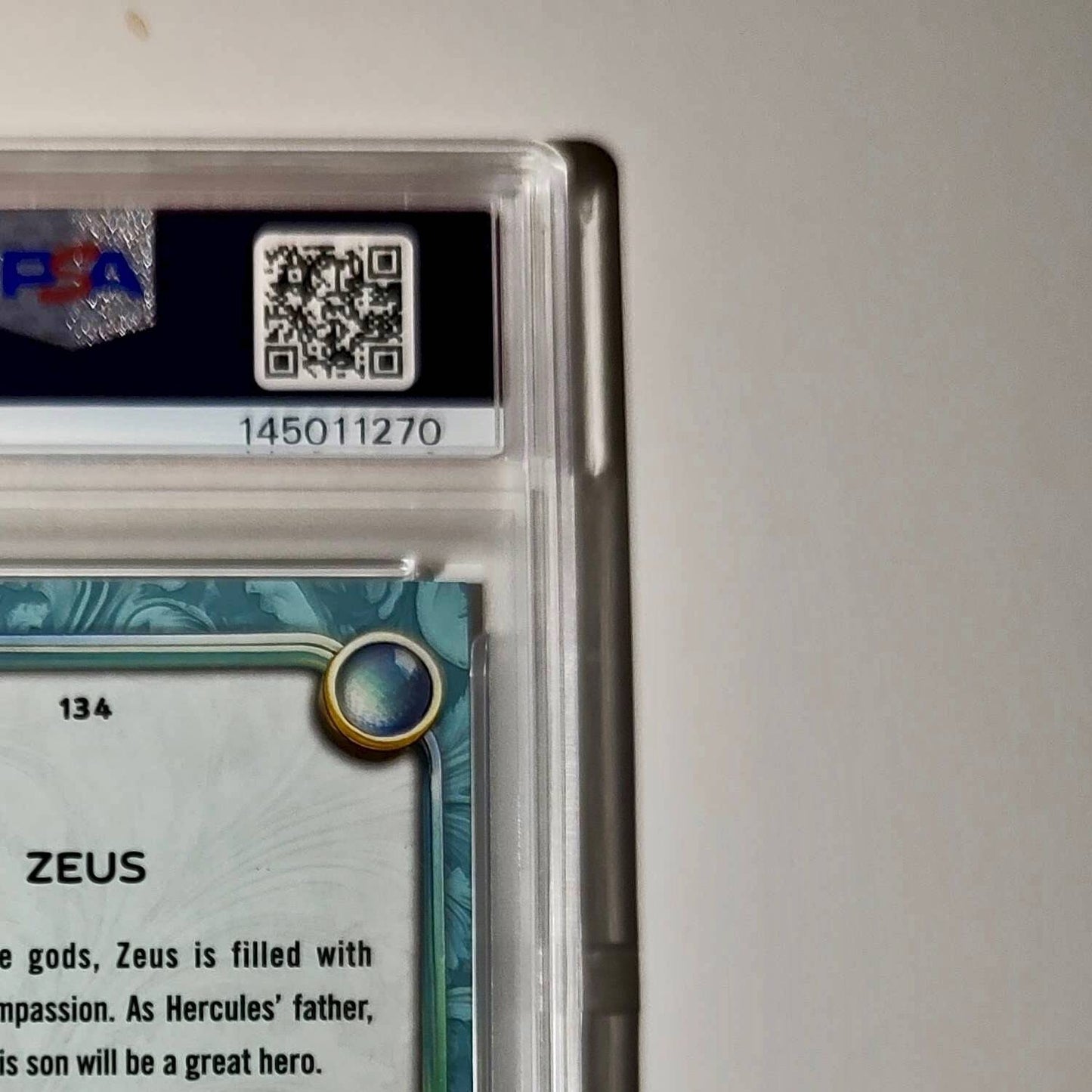 Zeus 2025 Topps Disney Wonder #134 Diamond Card Hercules PSA  PSA 9