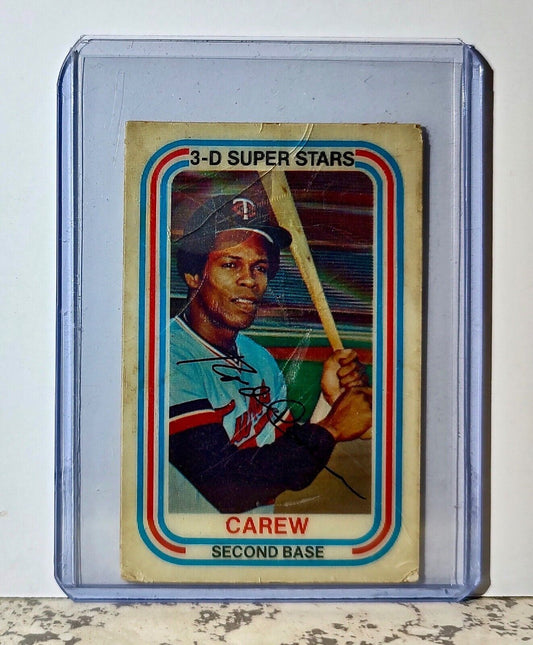 Rodney Carew 1976 Xograph 3-D Super Stars MLB #48 Baseball Card Minnesota Twins