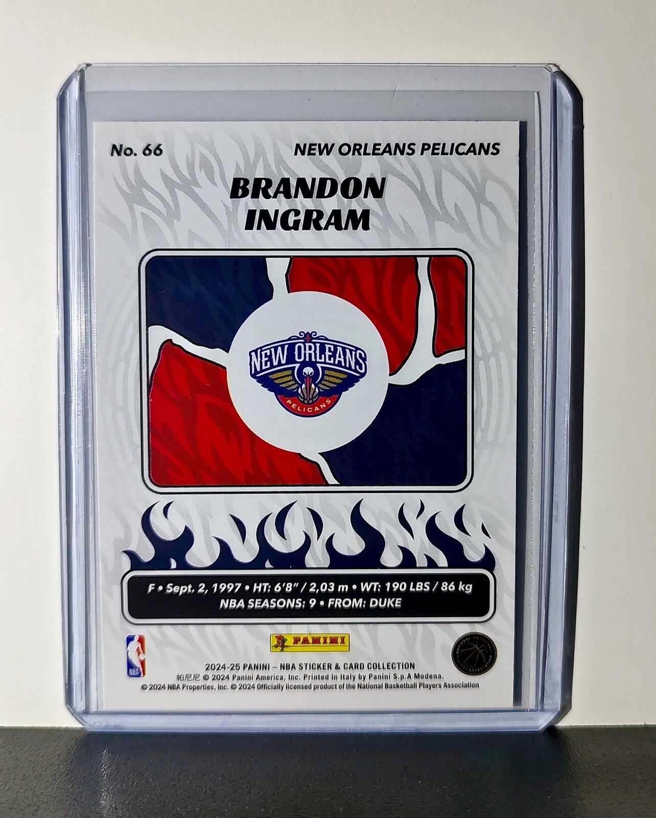 Brandon Ingram 2024-25 Panini NBA #66 Foil Sticker Card New Orleans Pelicans