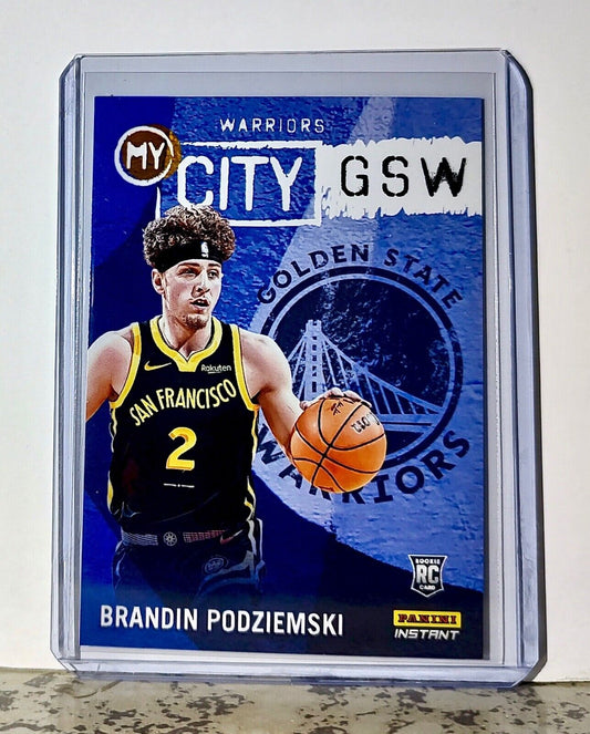 Brandin Podziemski 2023-24 Panini NBA #21 MyCity Card Warriors 1/543