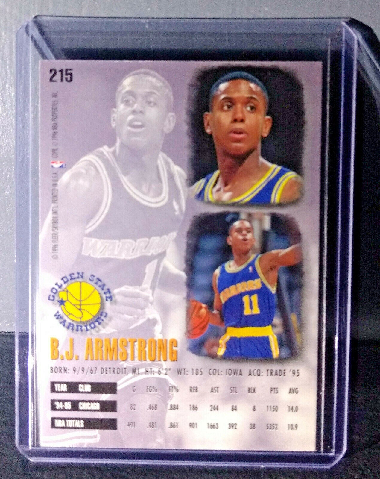 1995-96 B.J. Armstrong #215 Basketball Card