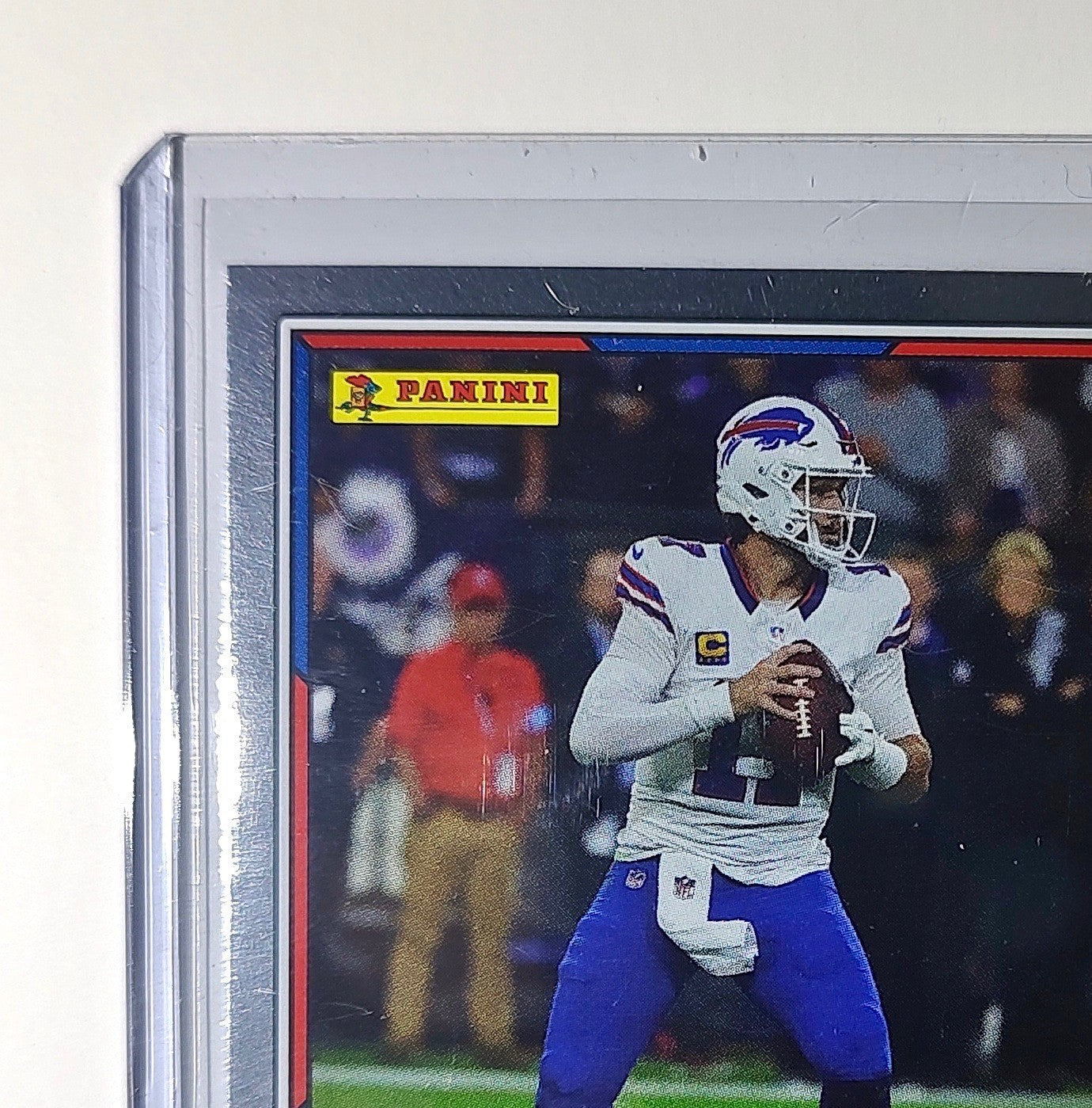 Josh Allen 2025 Panini NFL #10 Foil Sticker Card Buffalo Bills