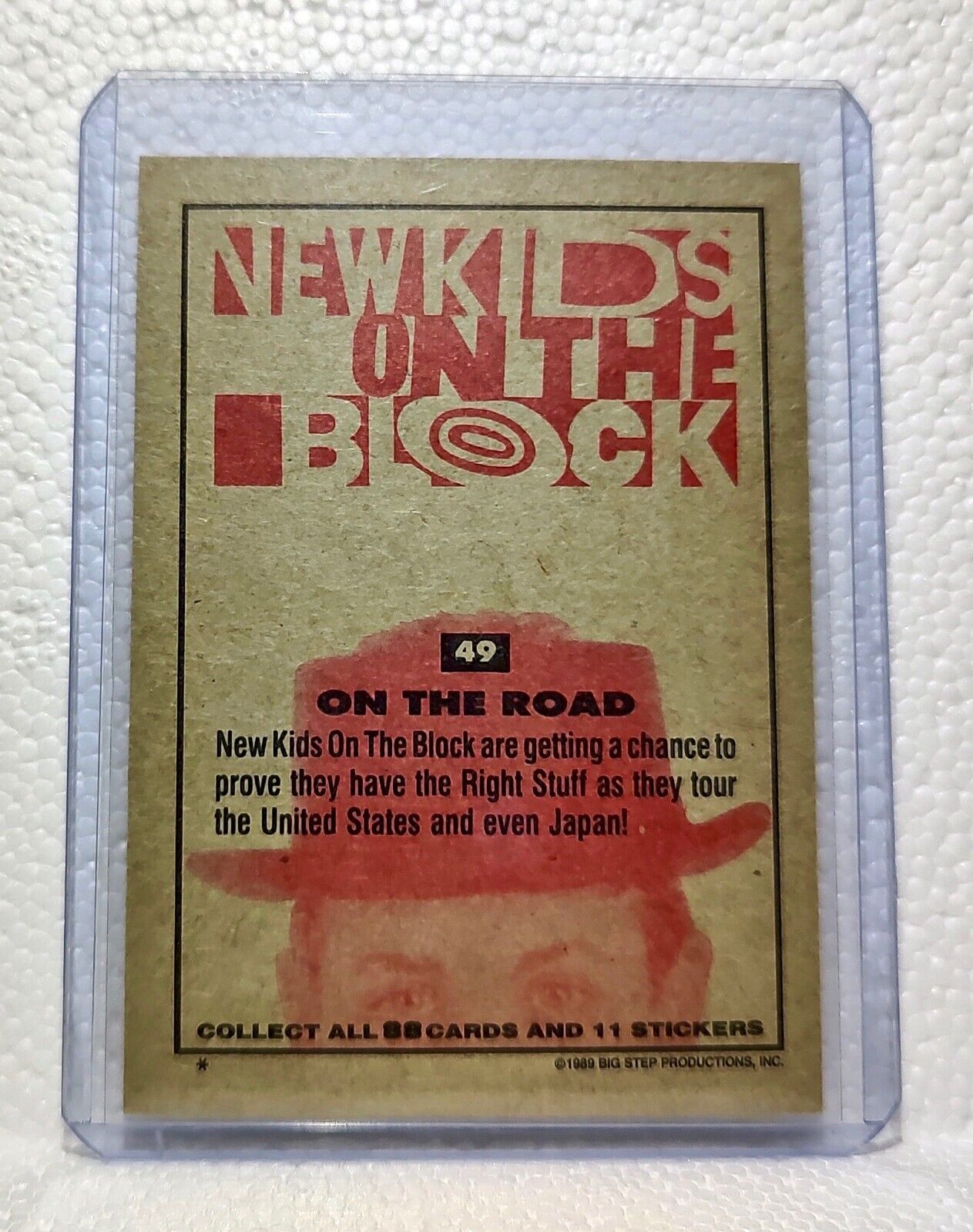 On the Road 1989 New Kids on the Block #49 Trading Card