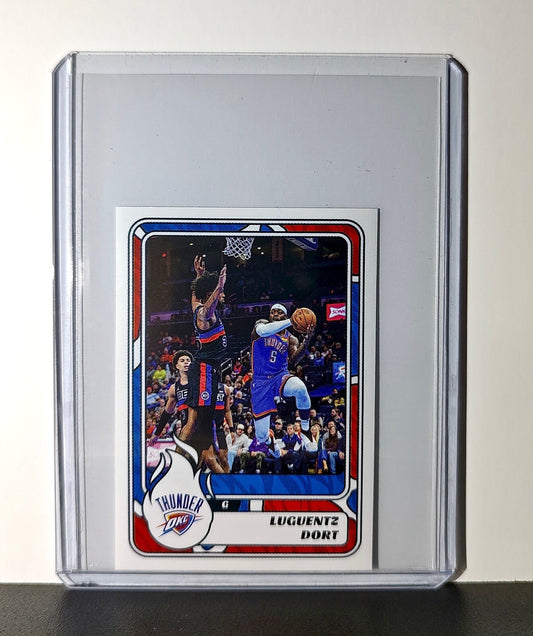 Luguentz Dort 2024-25 Panini NBA #417 Sticker Card Oklahoma City Thunder