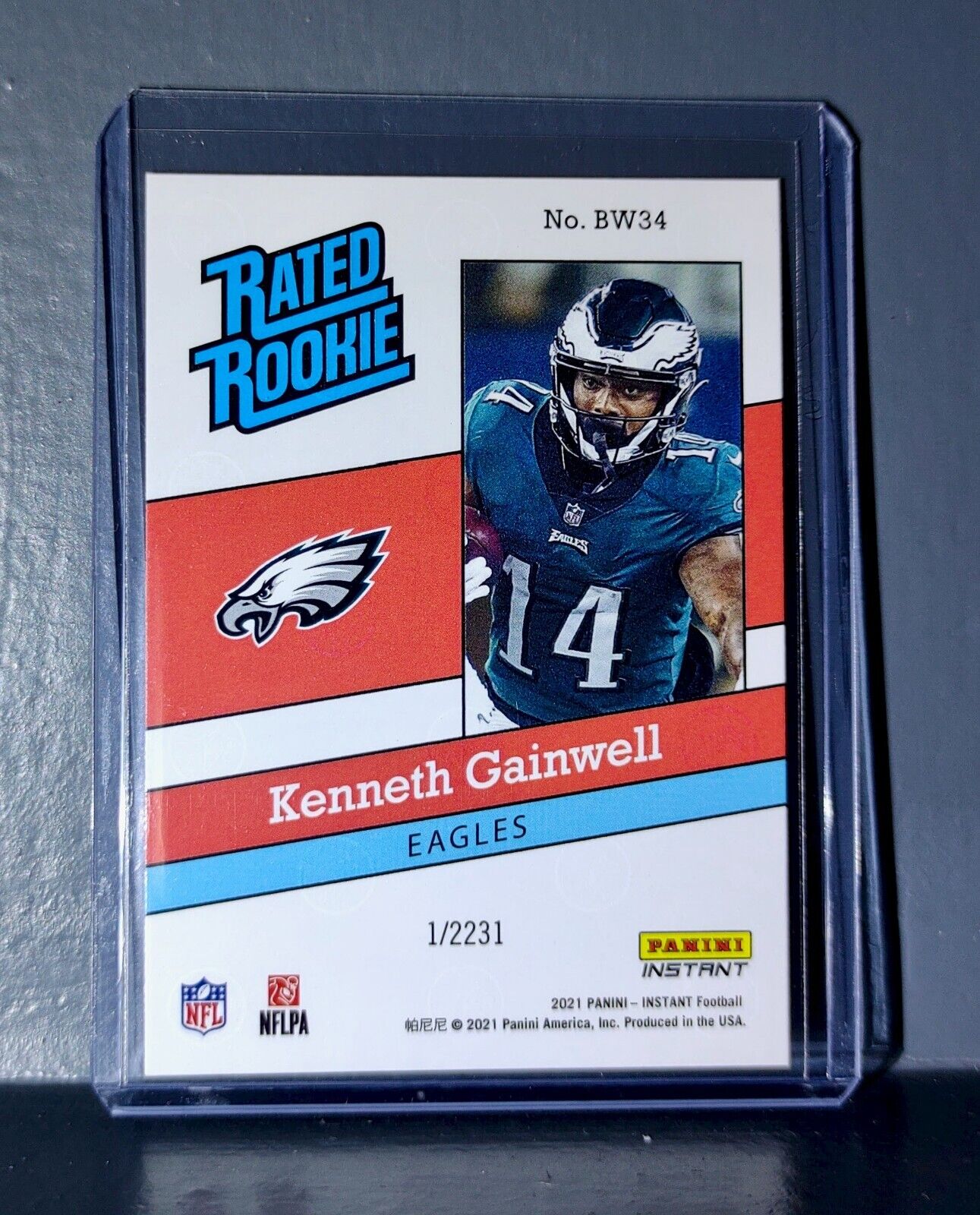 Kenneth Gainwell 2021 Panini NFL Rated Rookie Retro #34 Rookie Card 1/2231