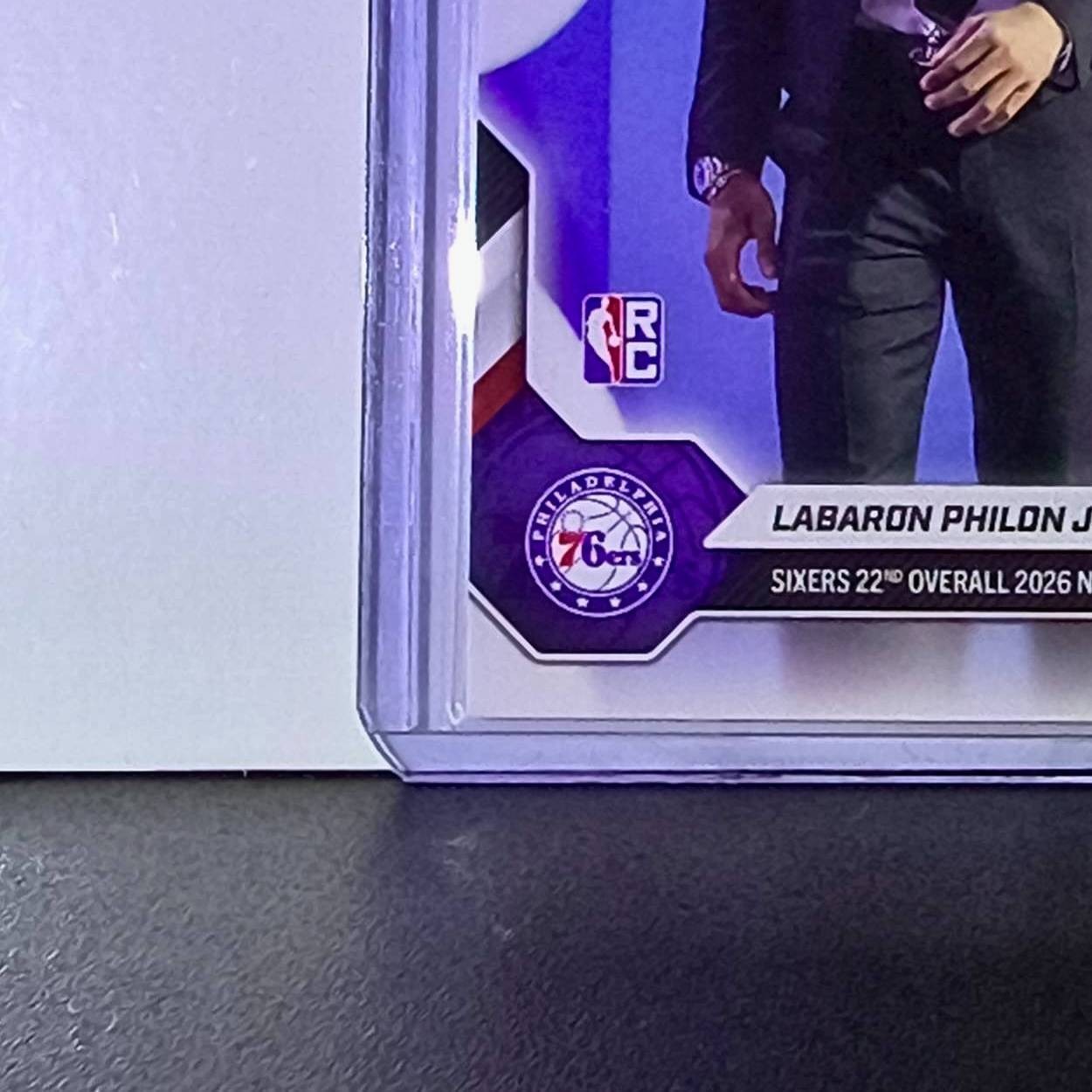 Labaron Philon Jr. Rookie 2026-27 Topps NBA Draft Night #LPHI Card 76ers
