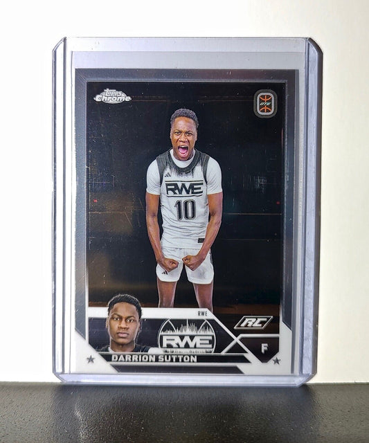 Darrion Sutton Rookie Card 2023-24 Topps Chrome Overtime #26 RWE