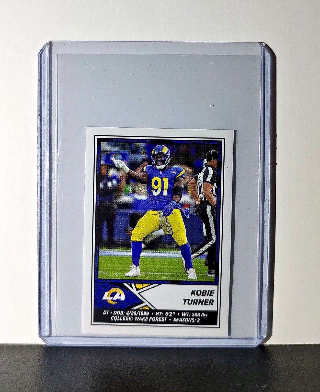 Kobie Turner 2024 Panini NFL Sticker #513 Los Angeles Rams