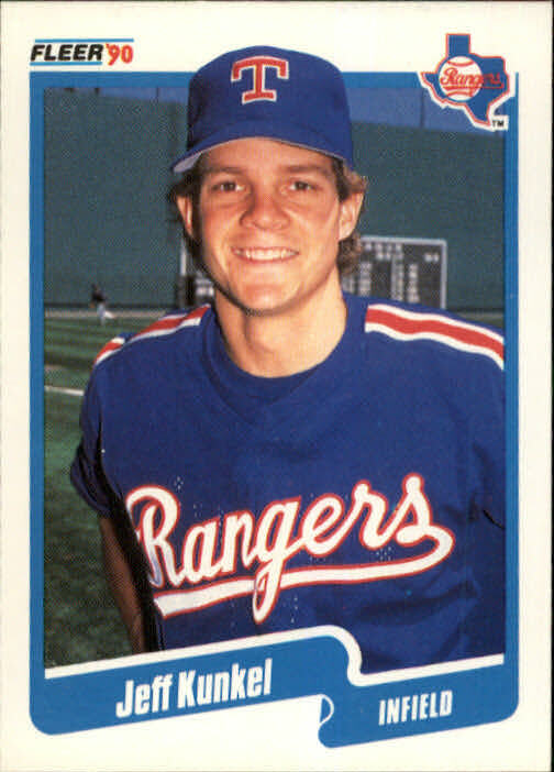 1990 Jeff Kunkel Fleer Baseball Card #304