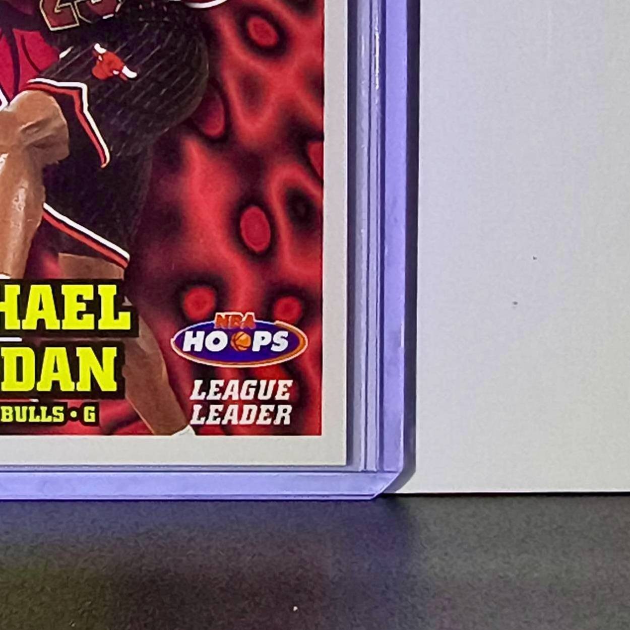 Michael Jordan 1997-98 NBA Hoops League Leader #1 Basketball Card Chicago Bulls