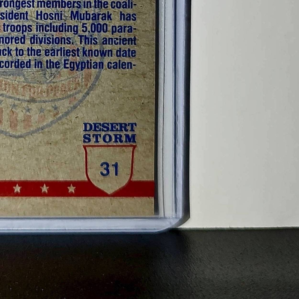 Wings Over Egypt 1991 Topps Desert Storm #31 Card