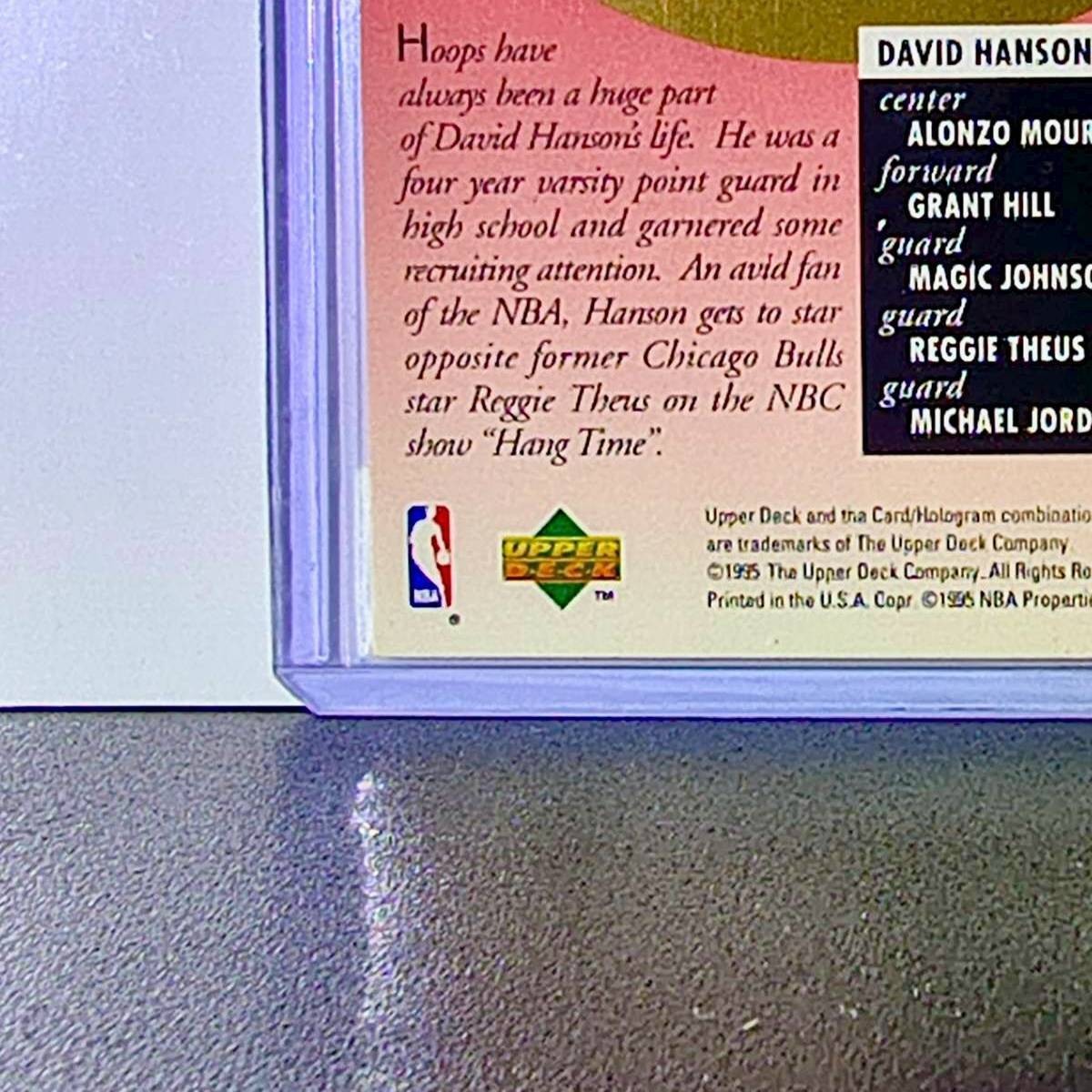 Michael Jordan 1995-96 Upper Deck Major Attractions #337 Card Chicago Bulls