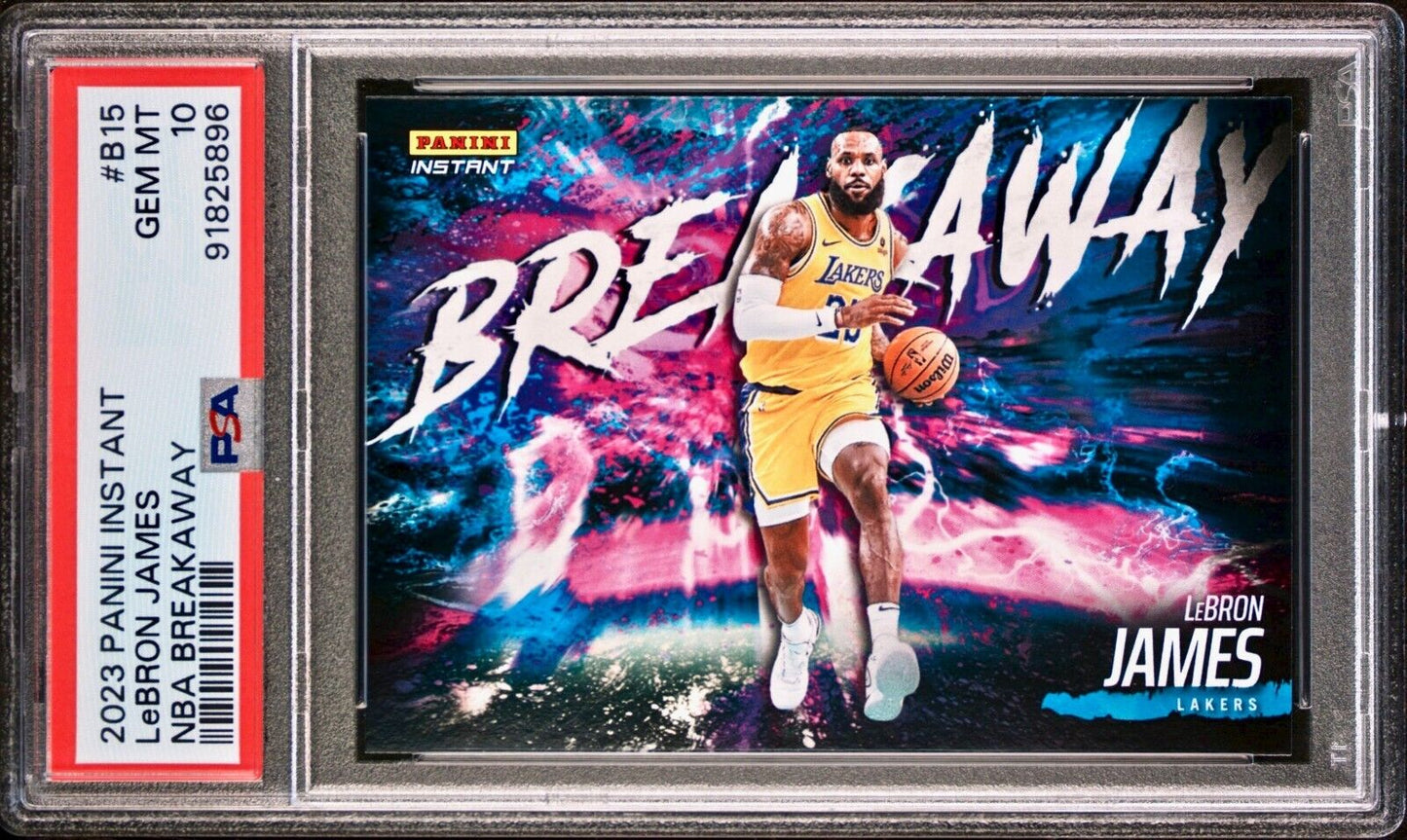 LeBron James 2023-24 Panini NBA Breakaway #15 Card 1 of 4085 PSA 10 Gem Mint