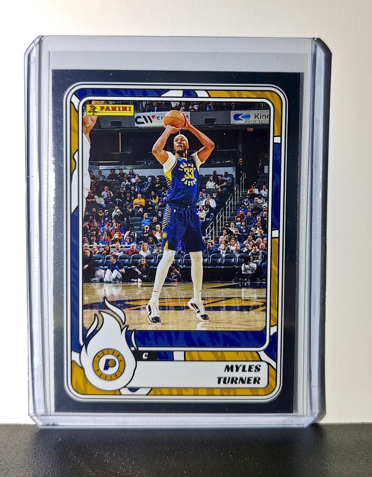 Myles Turner 2024-25 Panini NBA #32 Foil Sticker Card Indiana Pacers