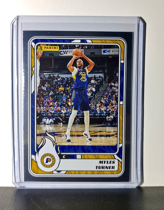 Myles Turner 2024-25 Panini NBA #32 Foil Sticker Card Indiana Pacers