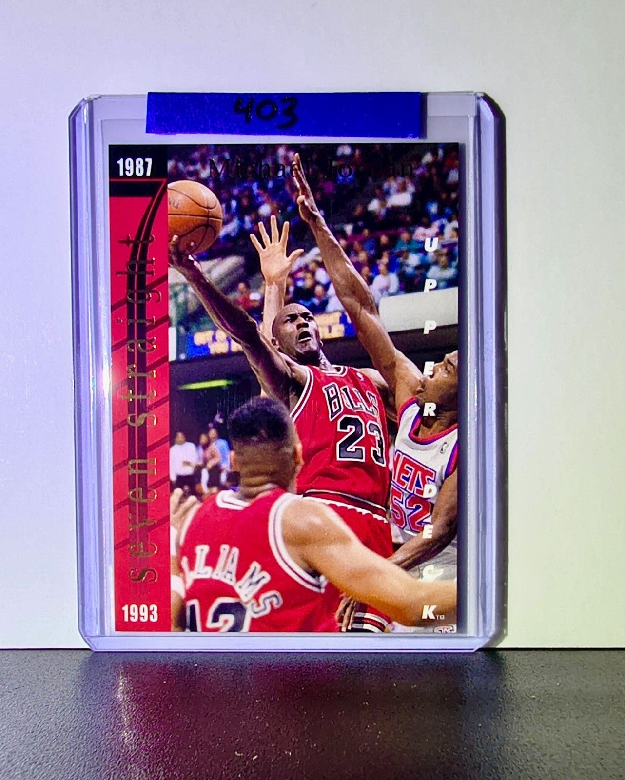Michael Jordan Wilt Chamberlain 1993-94 Upper Deck Seven Straight #SP3 Bulls