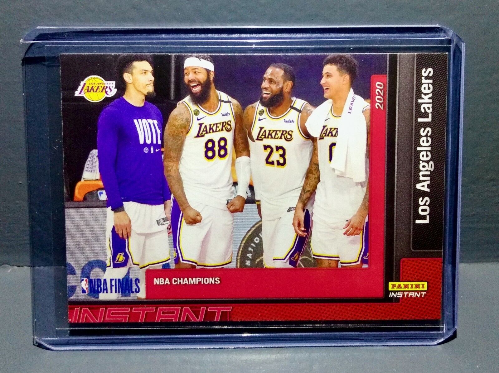 Los Angeles Lakers 2020 Panini LA Lakers NBA Champions #28 Basketball Card