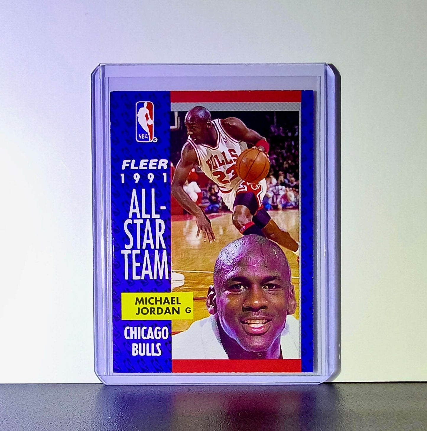 Michael Jordan 1991-92 Fleer All-Star Team #211 Basketball Card Chicago Bulls