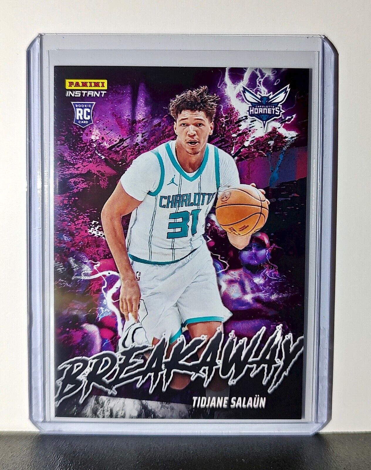 Tidjane Salaun Rookie 2024-25 Panini NBA #6 Breakaway Card Hornets 1/1355
