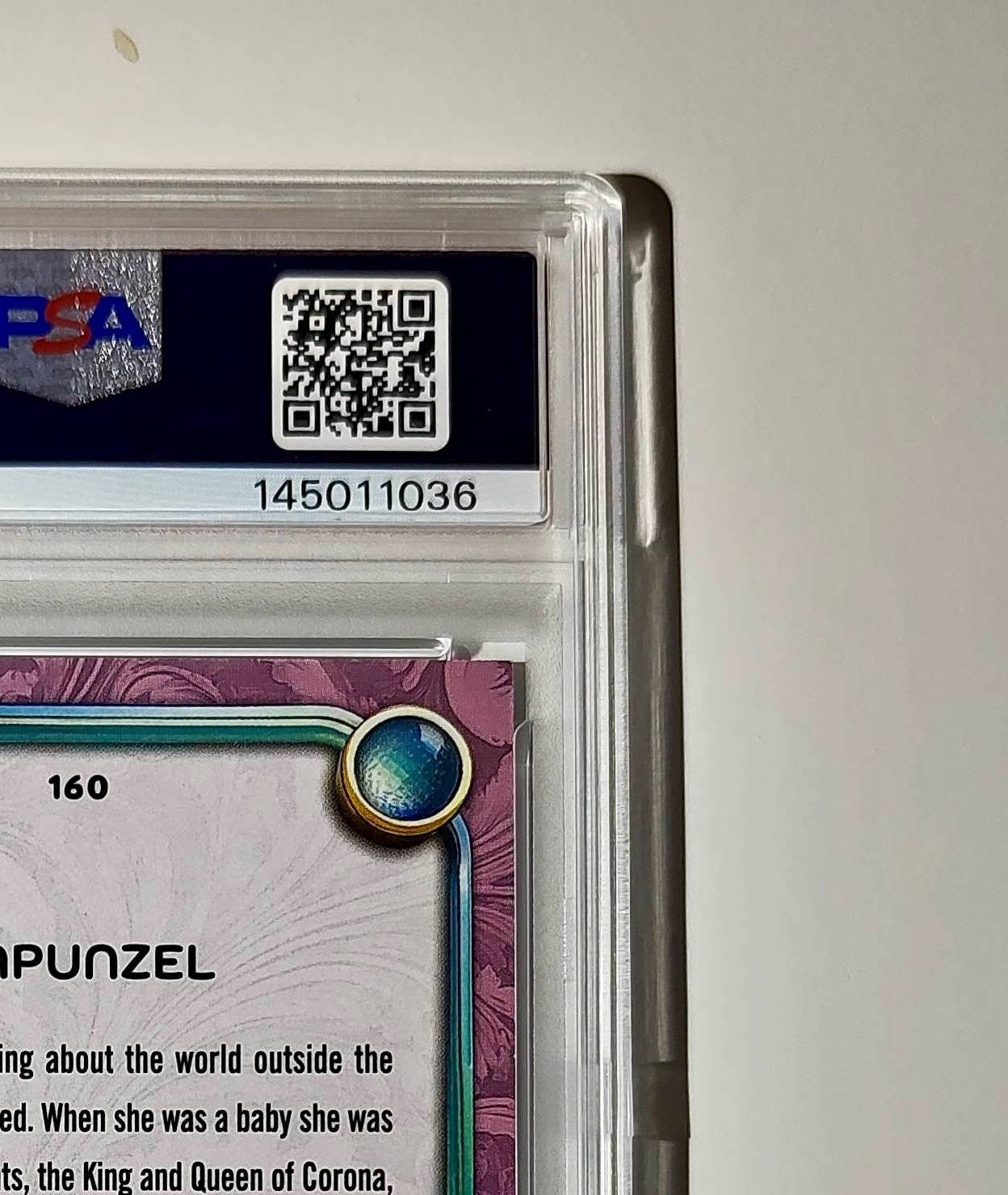 Rapunzel 2025 Topps Disney Cartoon Princess #160 Card Tangled PSA 9 MT