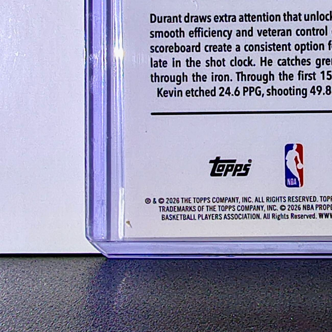 Kevin Durant 2025-26 NBA Topps Chrome Update #23 Basketball Card Houston Rockets