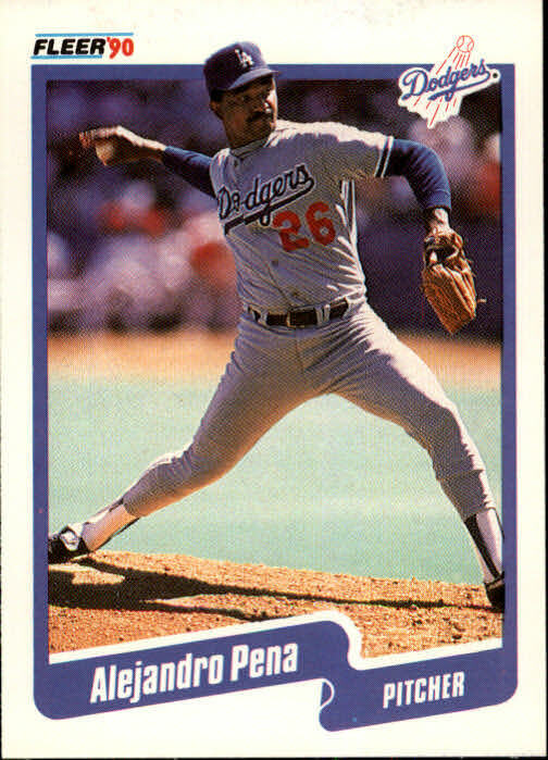 1990 Alejandro Pena Fleer Baseball Card #405