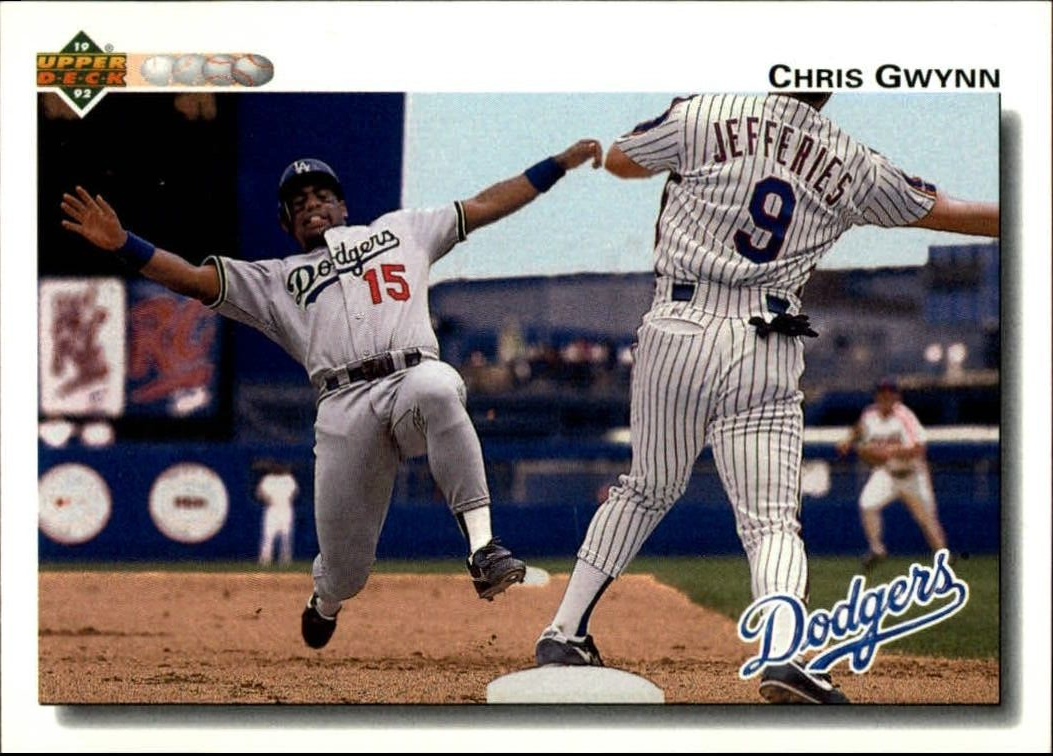 Chris Gwynn 1992 Upper Deck MLB #689 Baseball Card Los Angeles Dodgers