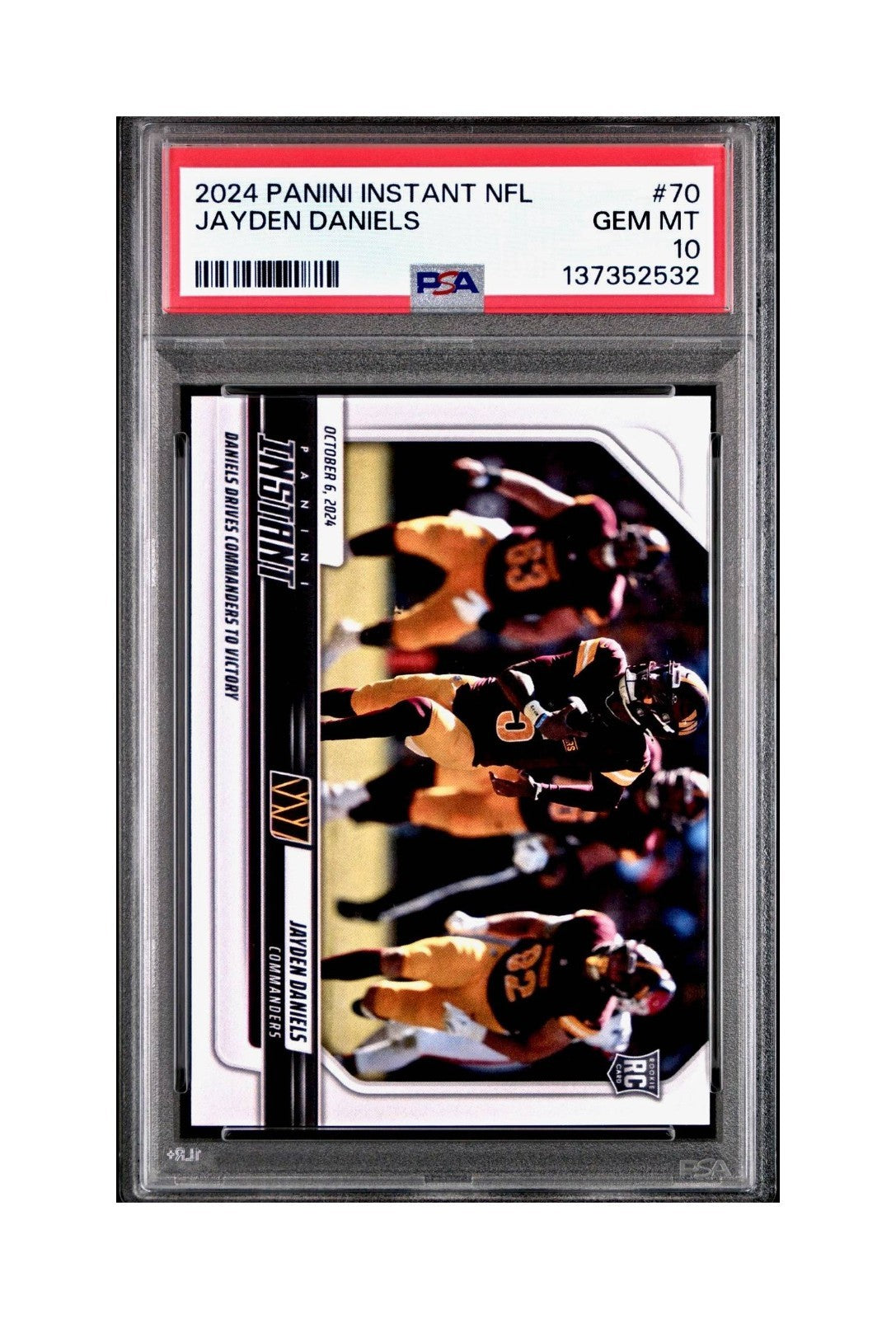 Jayden Daniels Rookie 2024 Panini Instant NFL #70 PSA 10 Gem Mint