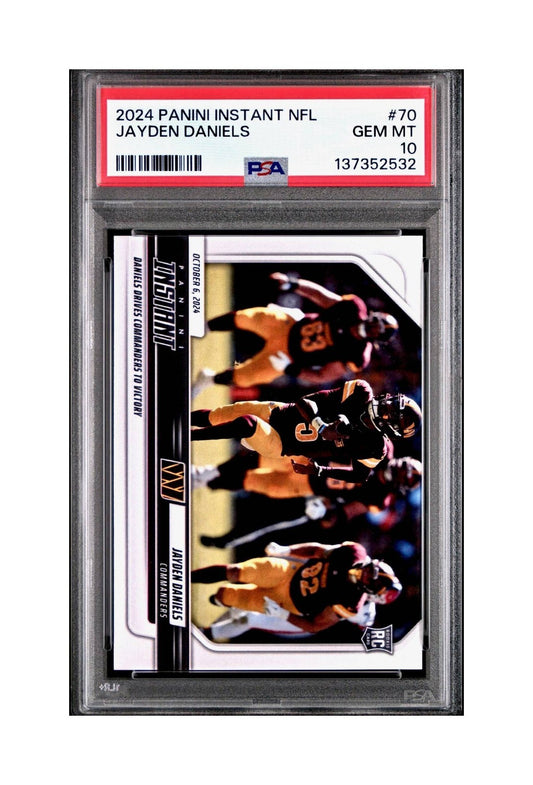Jayden Daniels Rookie 2024 Panini Instant NFL #70 PSA 10 Gem Mint